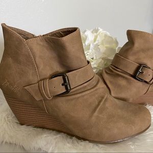 Blowfish Ankle booties w/side zip.